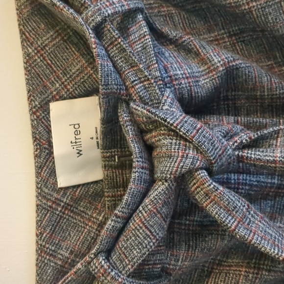 Wilfred Tie-Front Check Pants - Picture 2 of 6